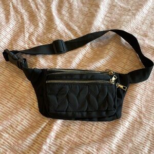 Small Black Belt (Waist/ Crossbody) Bag